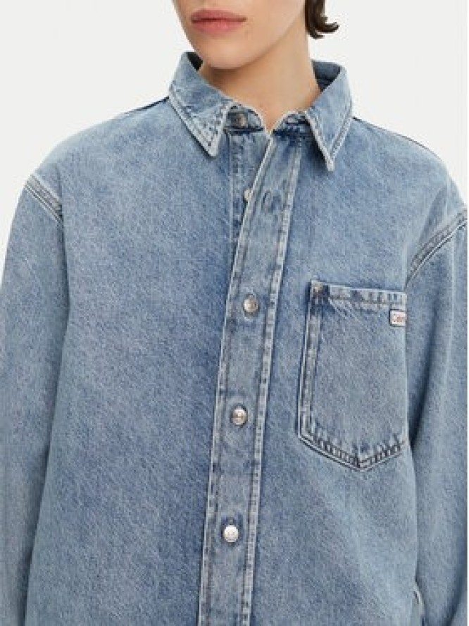 Calvin Klein Jeans Koszula jeansowa J20J225516 Niebieski Relaxed Fit