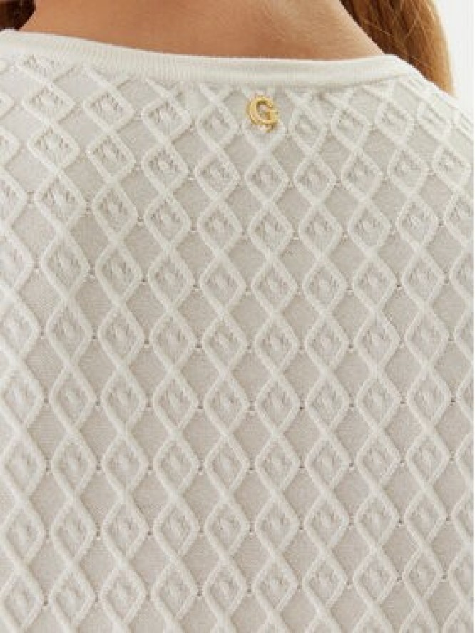 Guess Sukienka dzianinowa W5BK68 Z2YJ2 Écru Slim Fit