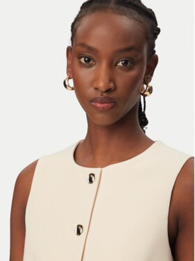 Rinascimento Kamizelka garniturowa CFC0128265003 Beżowy Slim Fit