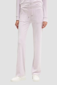 JUICY COUTURE Różowe spodnie dresowe damskie Layla Low Rise, Rozmiar M