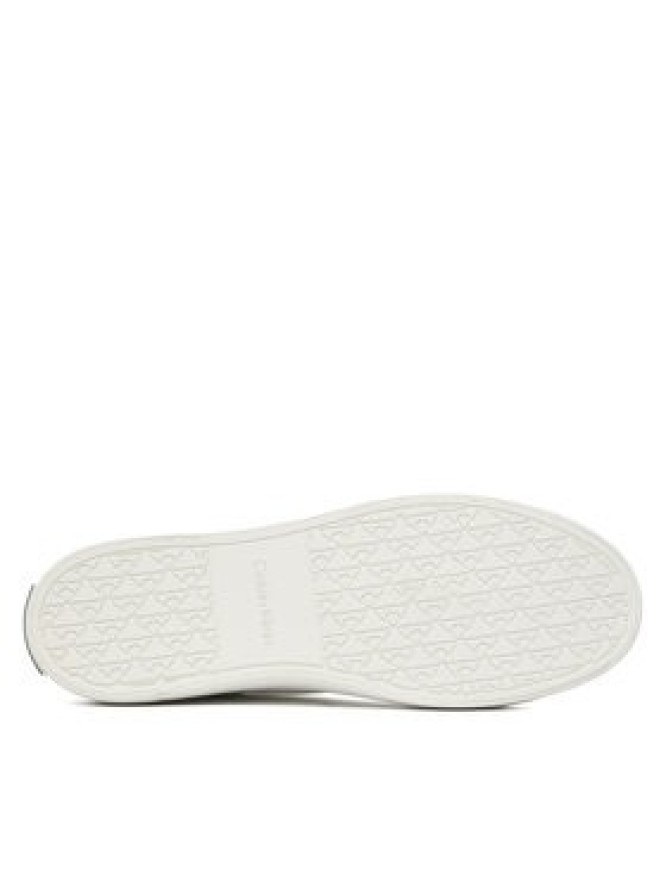 Calvin Klein Sneakersy Vulc Lace Up Lth/Moire Bt HW0HW02747 Biały
