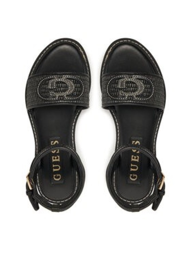 Guess Sandały FLJSIY FAB03 Czarny