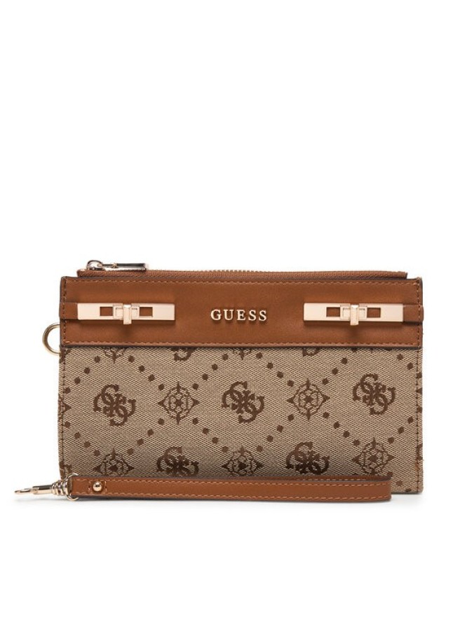 Guess Portfel Melinda Logo Slg SWJP99 02157 Brązowy