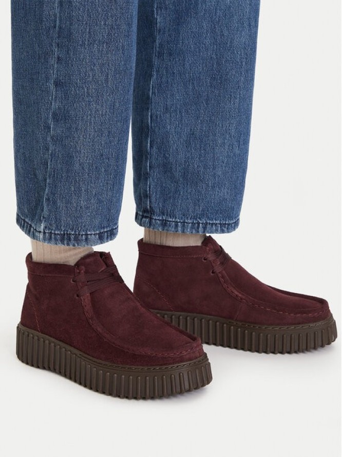Clarks Trzewiki Torhill Moss 26329426 Bordowy