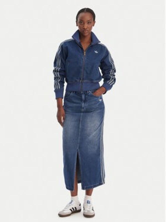 adidas Kurtka jeansowa Firebird KD2913 Niebieski Regular Fit