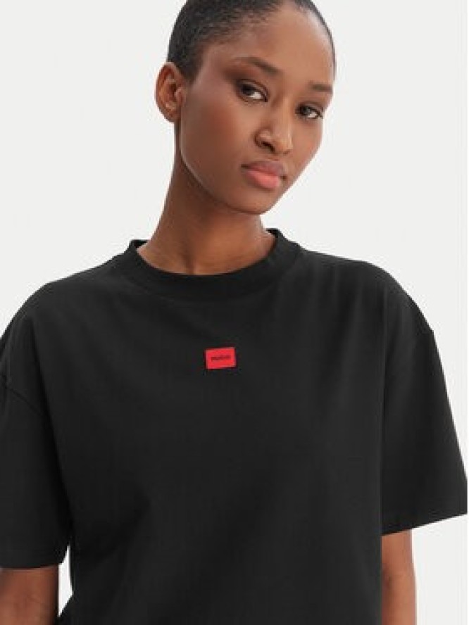 HUGO T-Shirt Signature 50556807 Czarny Regular Fit