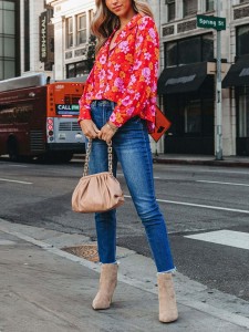 Milan Kiss Koszula w kolorze koralowym rozmiar: S