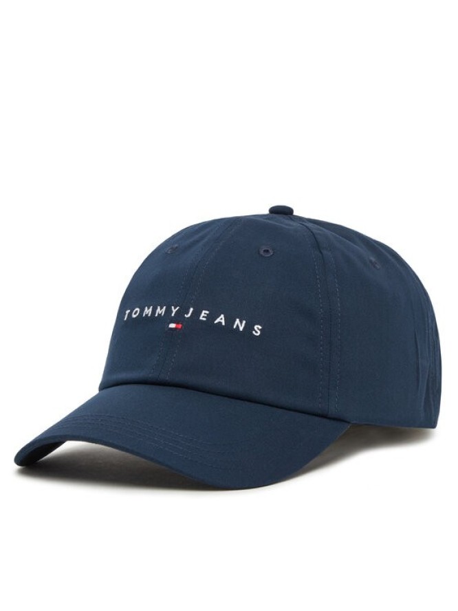 Tommy Jeans Czapka z daszkiem Logo 6 Panel Cap AW0AW16868 Granatowy