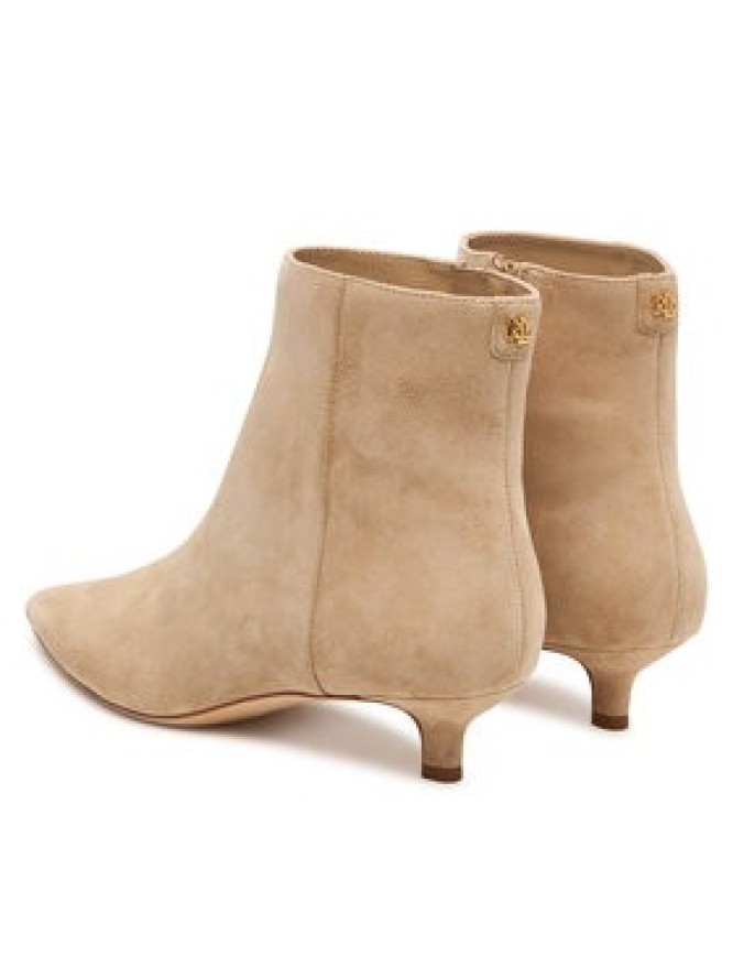 LAUREN RALPH LAUREN Botki Frncsa Bt Hl Bo Bte 802P15722001 Beżowy