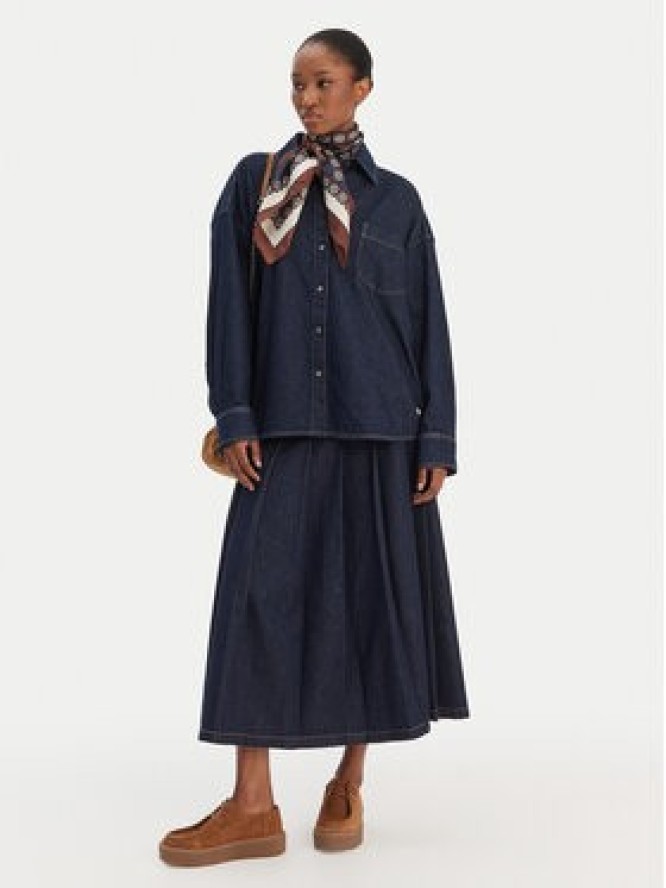 Weekend Max Mara Koszula jeansowa Foggia 2615111011 Granatowy Relaxed Fit