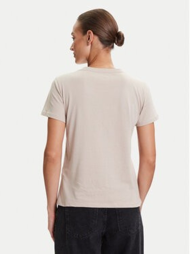 Liu Jo Sport T-Shirt TF5162 JS923 Beżowy Regular Fit