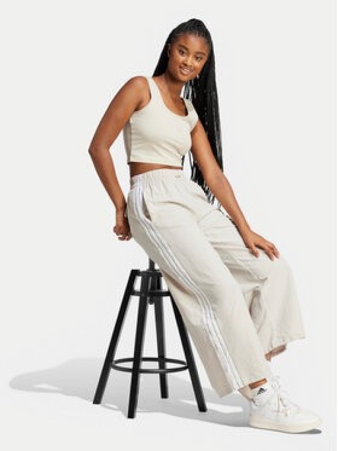 adidas Top Essentials Small Logo JD0561 Beżowy Slim Fit