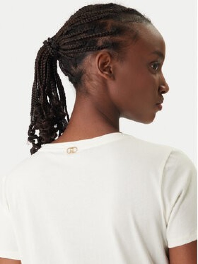 Liu Jo Sport T-Shirt TA6155 JS923 Écru Regular Fit