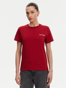 Guess T-Shirt W5RI04 I3Z14 Czerwony Regular Fit
