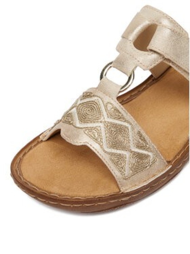 Rieker Klapki CEO-V2864-60 Złoty