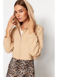trendyol Bluza w kolorze beżowym rozmiar: XL
