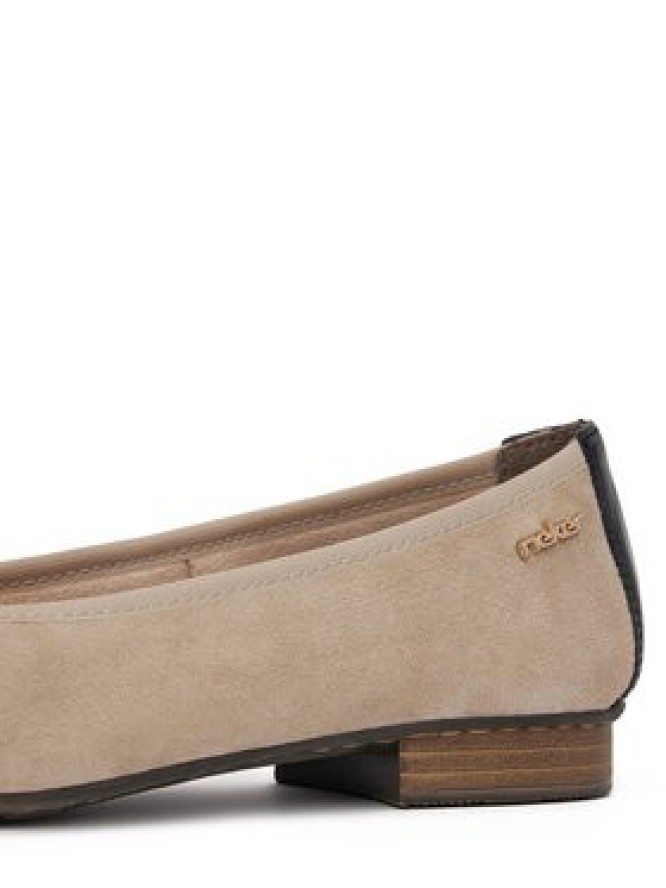 Rieker Baleriny 51998-60 Beżowy