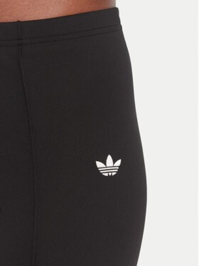 adidas Legginsy Ribbon Off Placed 3-Stripes JX2697 Czarny Flared Fit