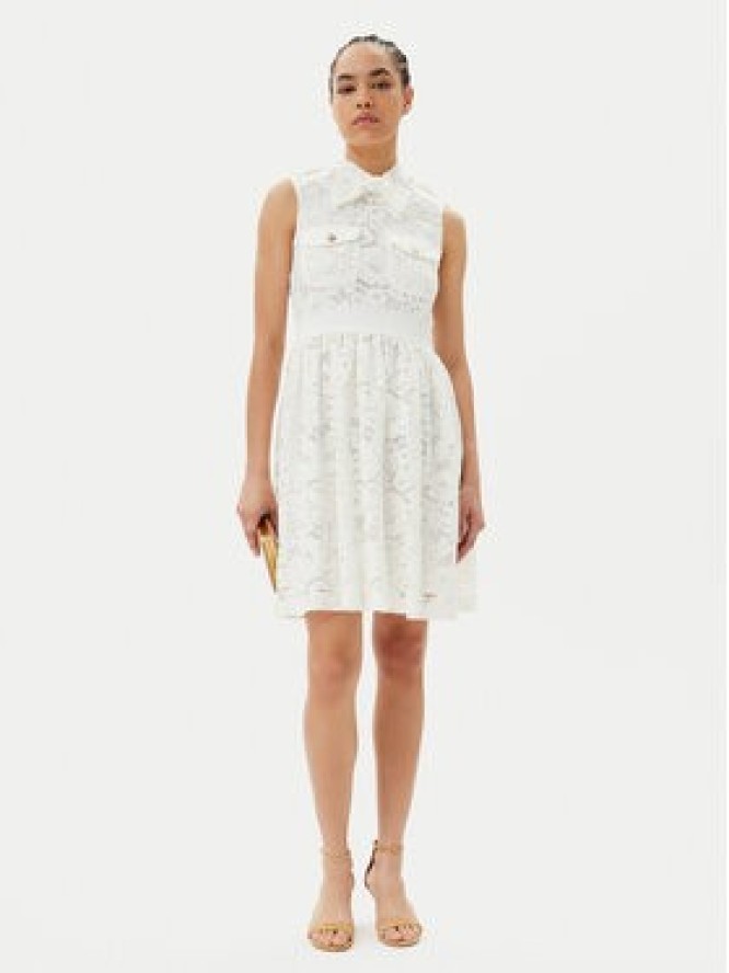 Artigli Sukienka koktajlowa ACAB000749 Biały Regular Fit