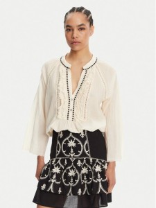 Devotion TWINS Bluzka Apology 025.002G Écru Loose Fit