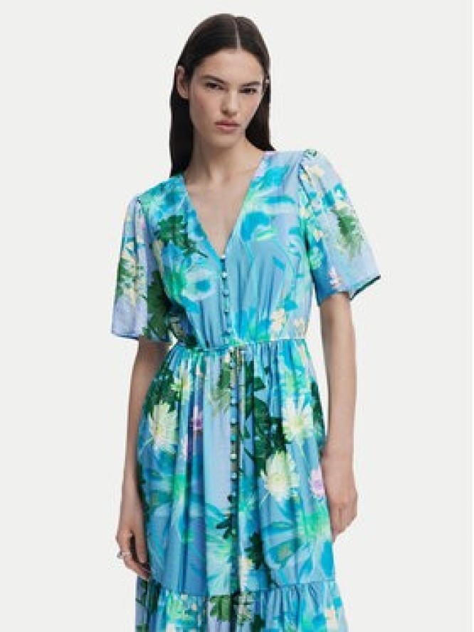 Desigual Sukienka koszulowa Nancy 25SWVW18 Niebieski Regular Fit