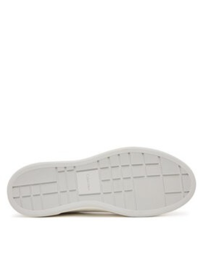 Calvin Klein Sneakersy Basket Cups Lace Up Logo Tape YW0YW02007 Biały