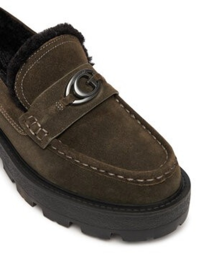 Guess Loafersy FLFYKY SUE14 Zielony