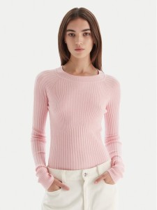 Patrizia Pepe Sweter 2K0337/K7S0-M555 Różowy Regular Fit