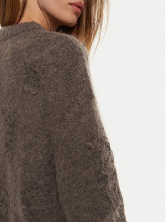 Munthe Sweter Taccu 243160724373 Brązowy Loose Fit