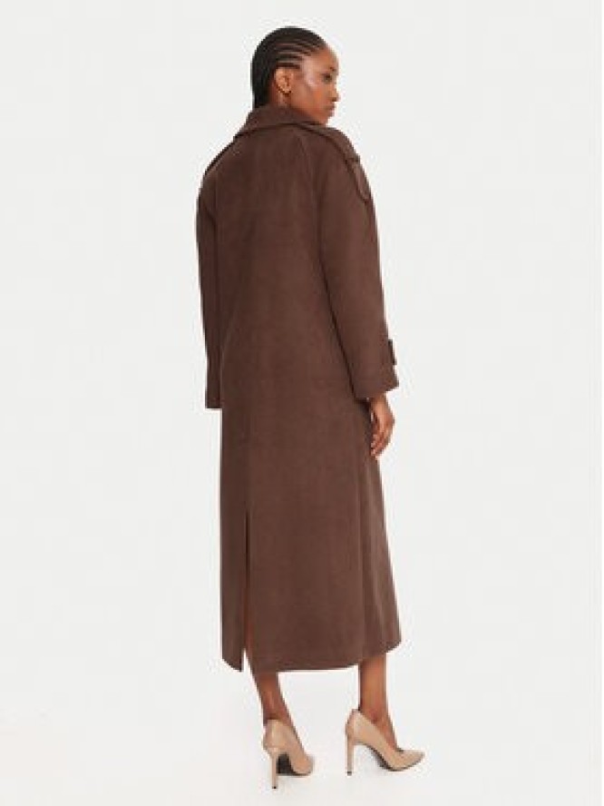 Rinascimento Płaszcz przejściowy CFC0125809003 Brązowy Regular Fit