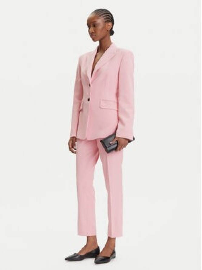 HUGO Spodnie materiałowe Hedima-1 50544742 Różowy Slim Fit