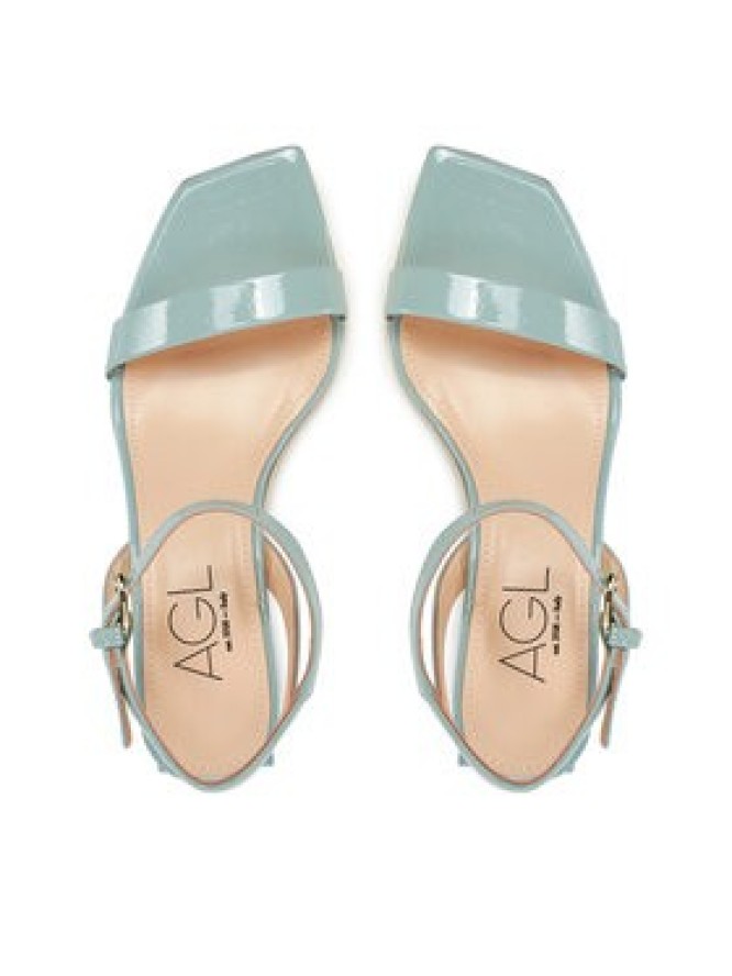 AGL Sandały Angie D660001PCKB120G457 Zielony