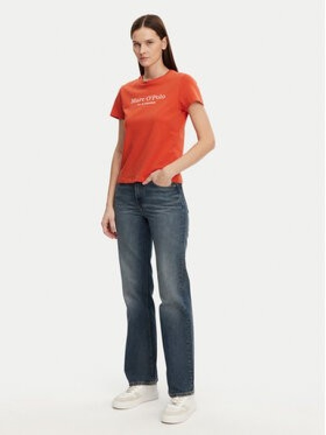 Marc O'Polo T-Shirt 502 2293 51055 Czerwony Regular Fit
