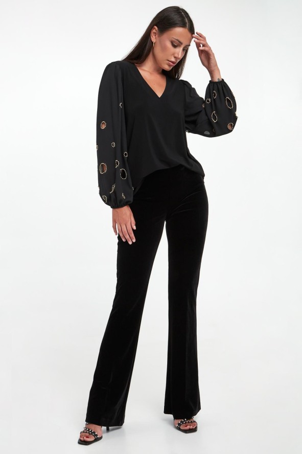 Spodnie damskie welurowe JOSEPH RIBKOFF