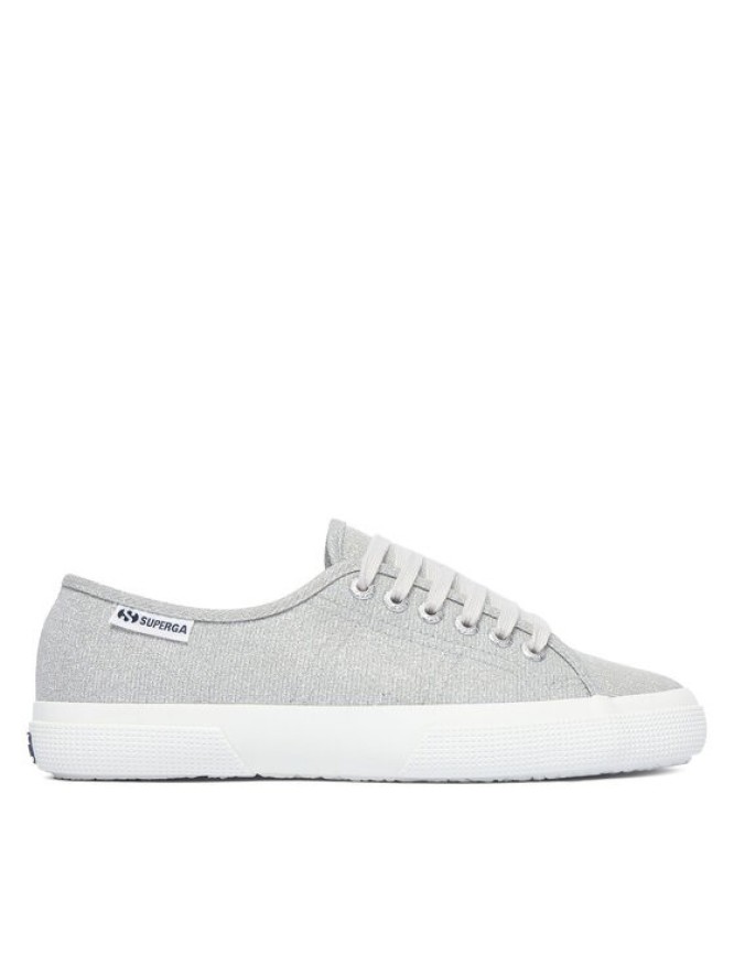 Superga Tenisówki 3750 Jersey Lame Leggera Low Top S4135ZW Srebrny