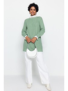 trendyol Sweter w kolorze zielonym rozmiar: XL