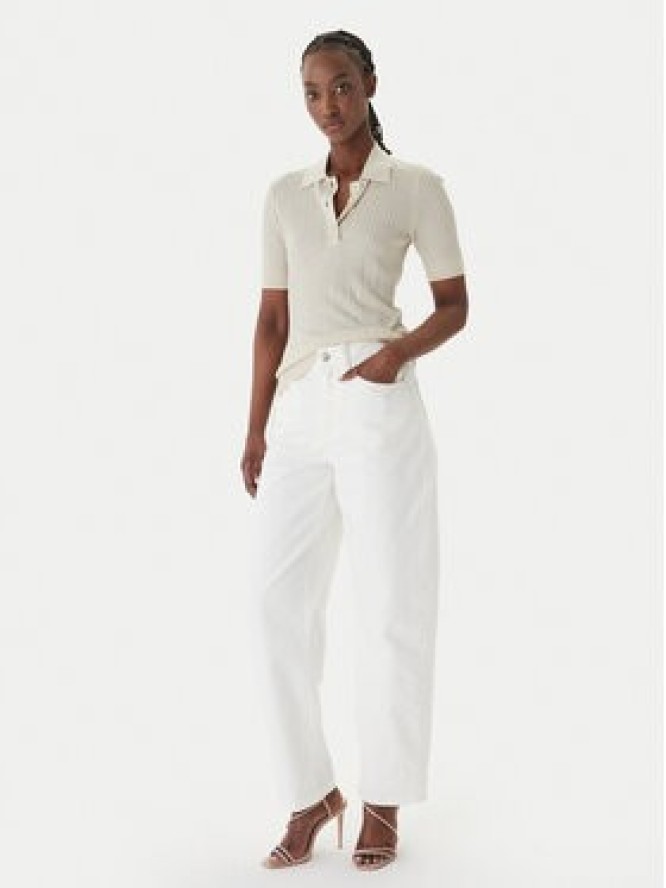 Liu Jo Polo WA6285 MS46J Beżowy Slim Fit