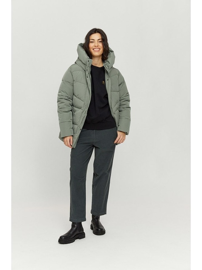 MAZINE Kurtka pikowana "Wanda" w kolorze zielonym rozmiar: M