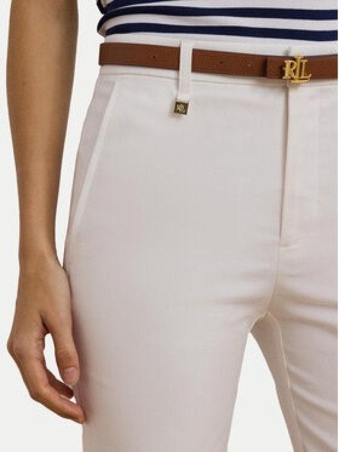 LAUREN RALPH LAUREN Spodnie materiałowe 200811955005 Biały Skinny Fit