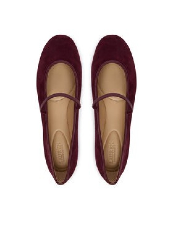 LAUREN RALPH LAUREN Baleriny Jayna Mj Fl 802P18425001 Bordowy