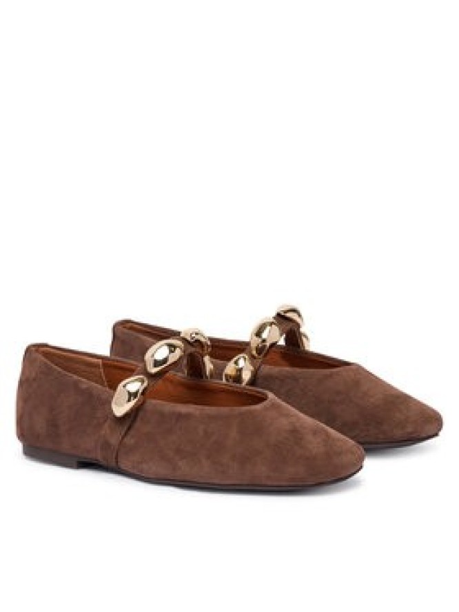 Steve Madden Baleriny Poppin 11005437 Brązowy