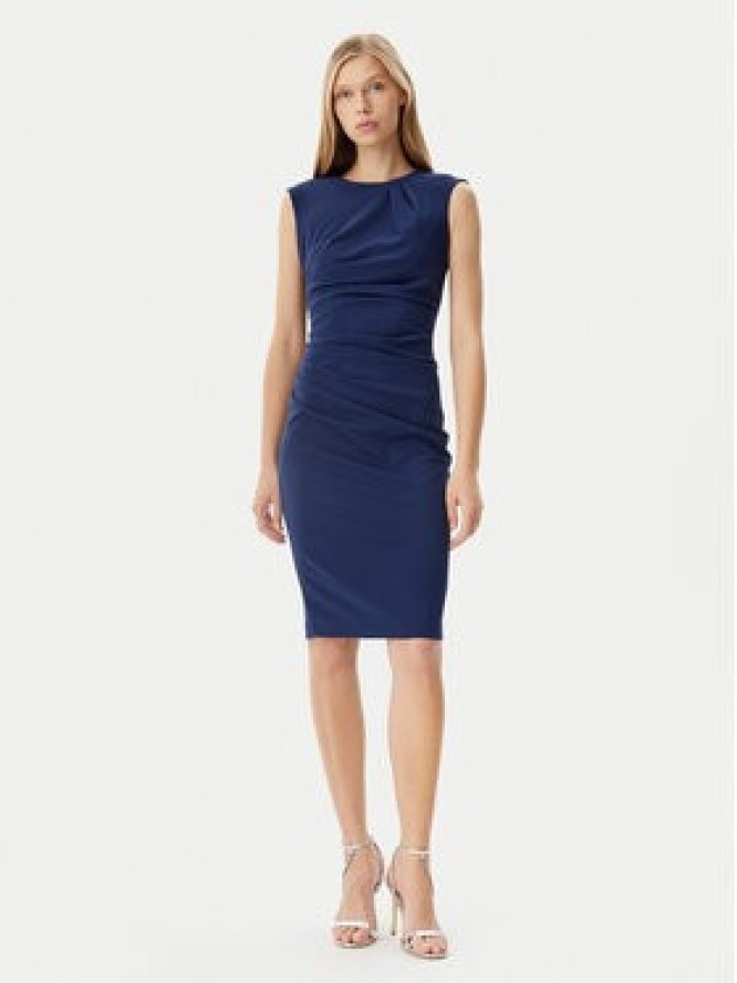 Rinascimento Sukienka koktajlowa CFC0122548003 Granatowy Regular Fit