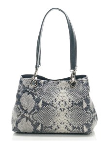 Mila Blu Skórzana torebka "Sorbo" w kolorze szarym - 30 x 27 x 12 cm rozmiar: onesize