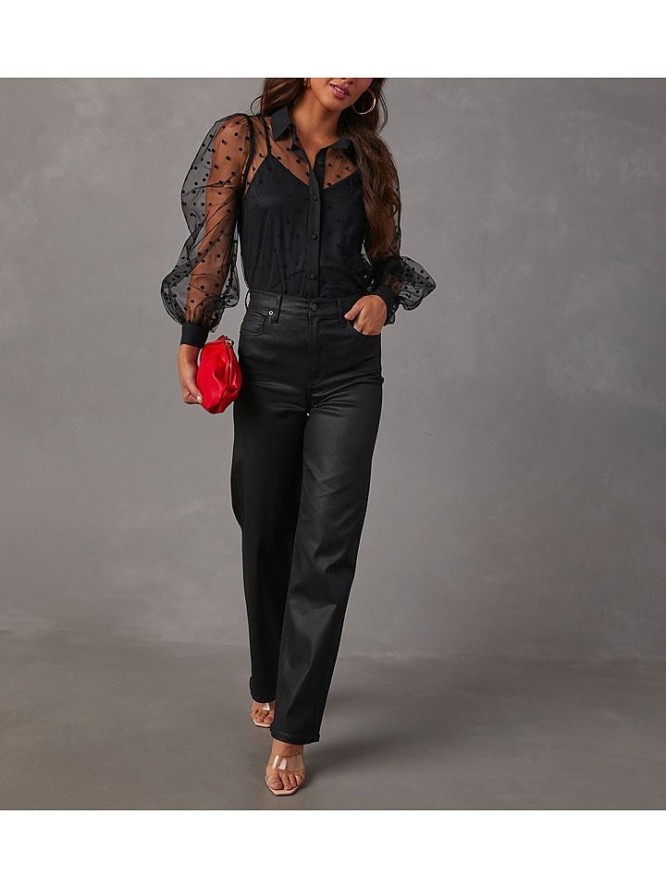 Milan Kiss Bluzka w kolorze czarnym rozmiar: L