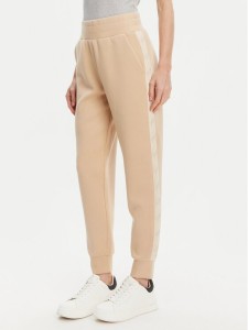 Guess Spodnie dresowe W5YB11 KBYE2 Beżowy Regular Fit