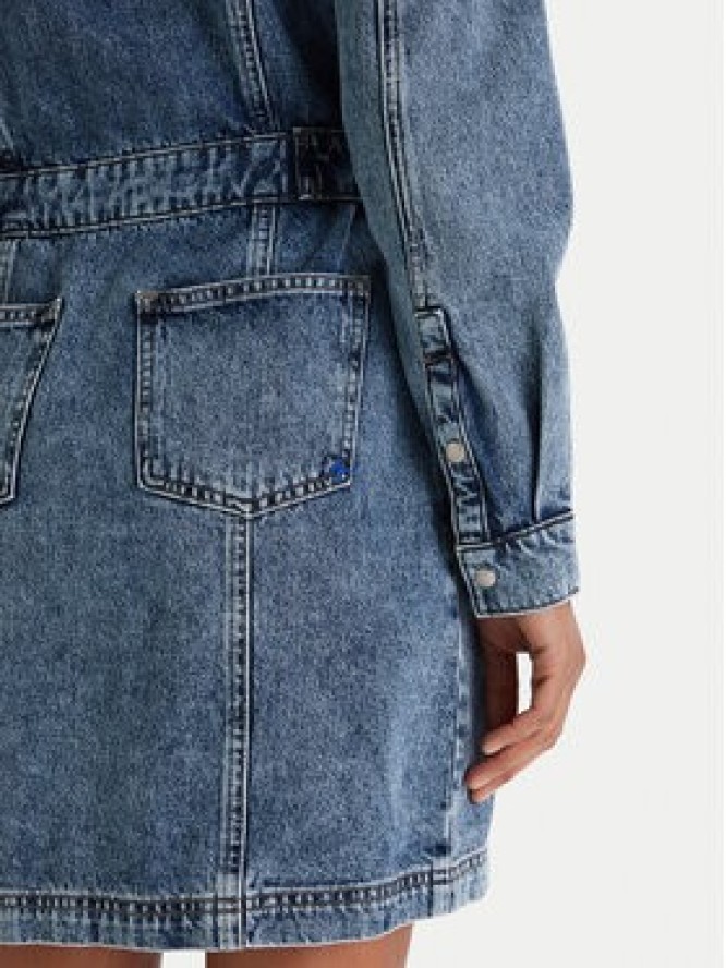Karl Lagerfeld Jeans Sukienka jeansowa B1W13036 Niebieski Regular Fit