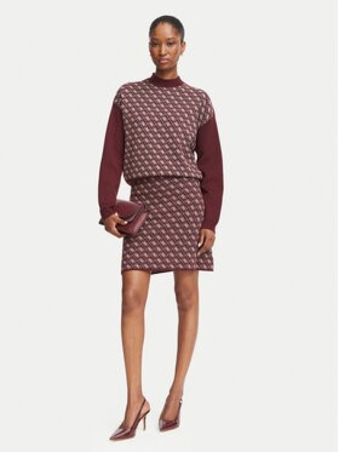 Guess Sweter W5BR23 Z3JD2 Bordowy Regular Fit