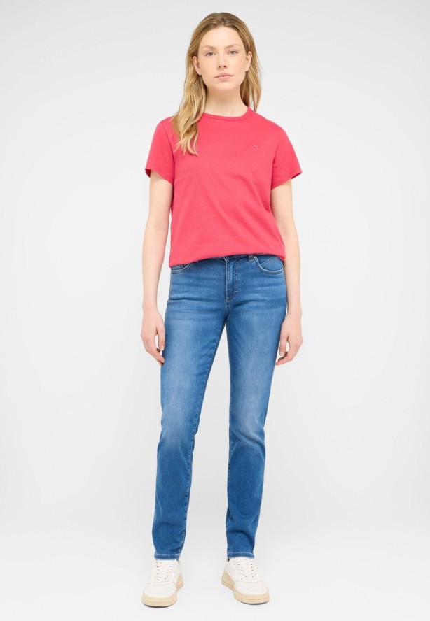 Damskie Spodnie jeansowe Mustang Style Crosby Relaxed Slim Denim Blue 1016912 5000 582