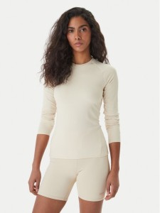 Reebok Koszulka techniczna Reebok x Ewa Chodakowska Moni RK25614CCW Beżowy Slim Fit