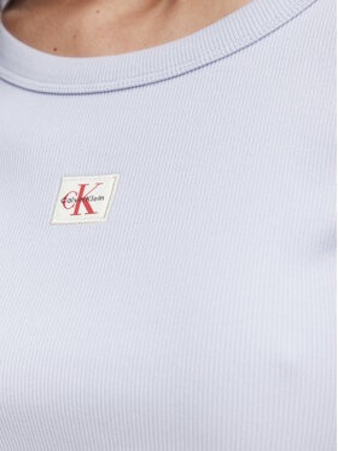Calvin Klein Jeans T-Shirt LV047C200G Niebieski jasny Slim Fit